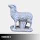 Version 2 of the marble sheep, standing with the head up