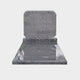 Grey granite lawn memorial with a pitched tablet on a mirror polished ledger, 120cm