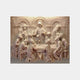 Cream marble Last Supper relief 250cm with figures carved almost free of the panel