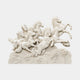 Cream marble relief panel 200cm with eight horses galloping over carved stylised waves