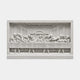 Stone Last Supper relief 60cm wide in a deep box frame with a projecting sill