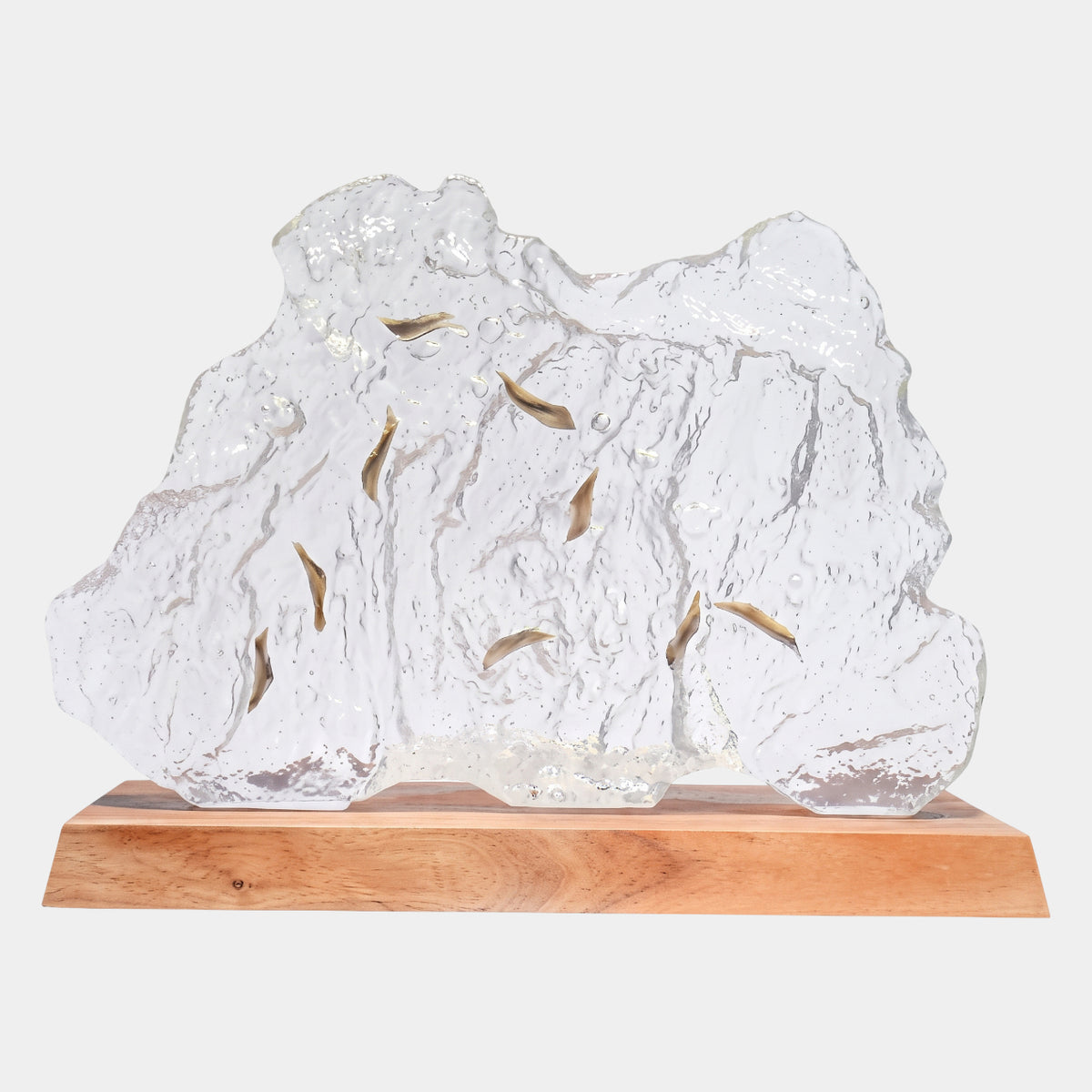 Clear Billowing Cloud Rock Resin Sculpture - 120cm