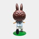 The Giant Sculptures World Cup No.10 Dribble Labubu Sculpture (100cm) features a bunny-headed figure in an Argentina Messi 10 jersey on a green base—a charming collectible of Lionel Messi as seen from behind.
