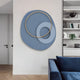 Orbien Slate Blue & Gold Ring Sandstone Mural Wall Art