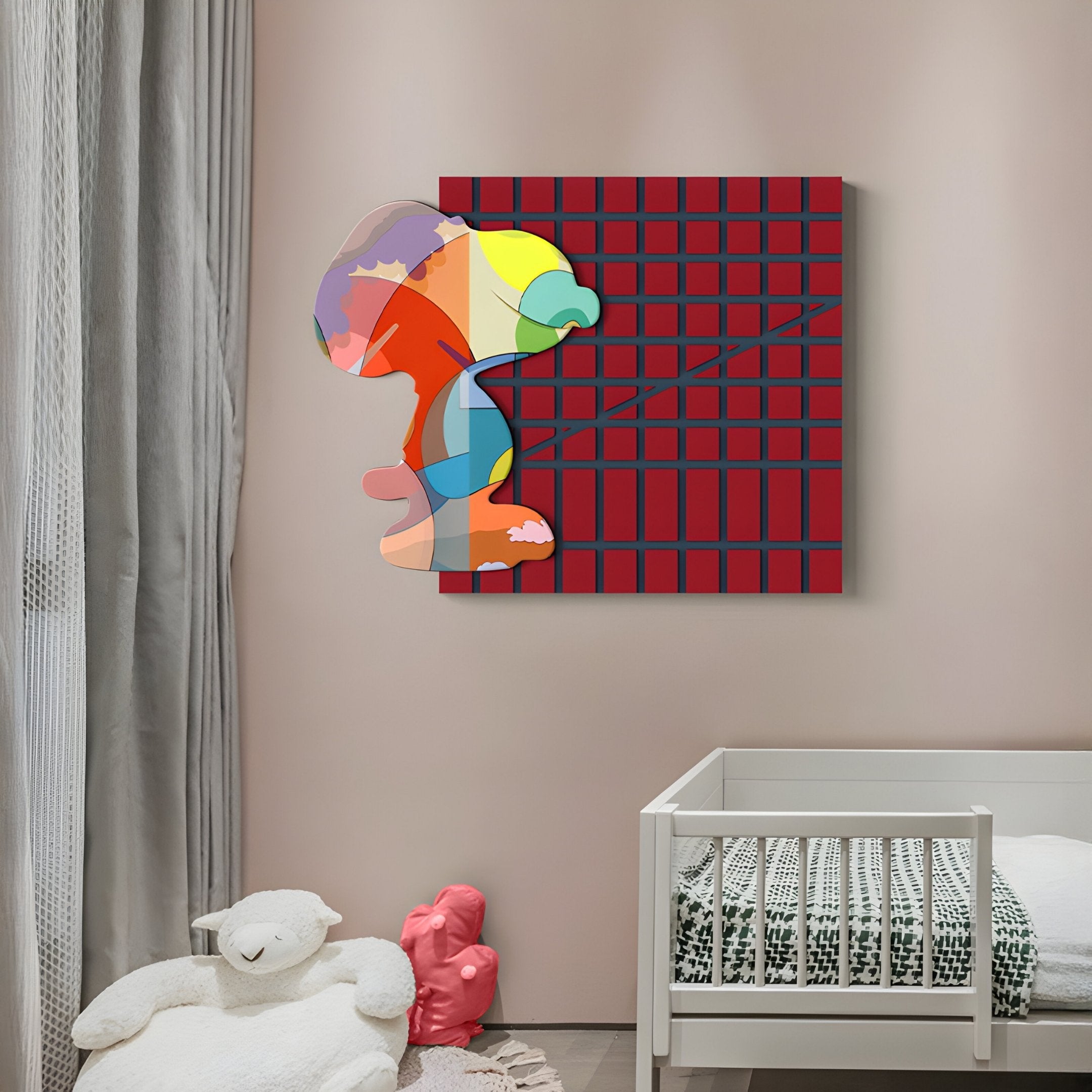 Snoopy Gridz Aurora March 3D Wall Art