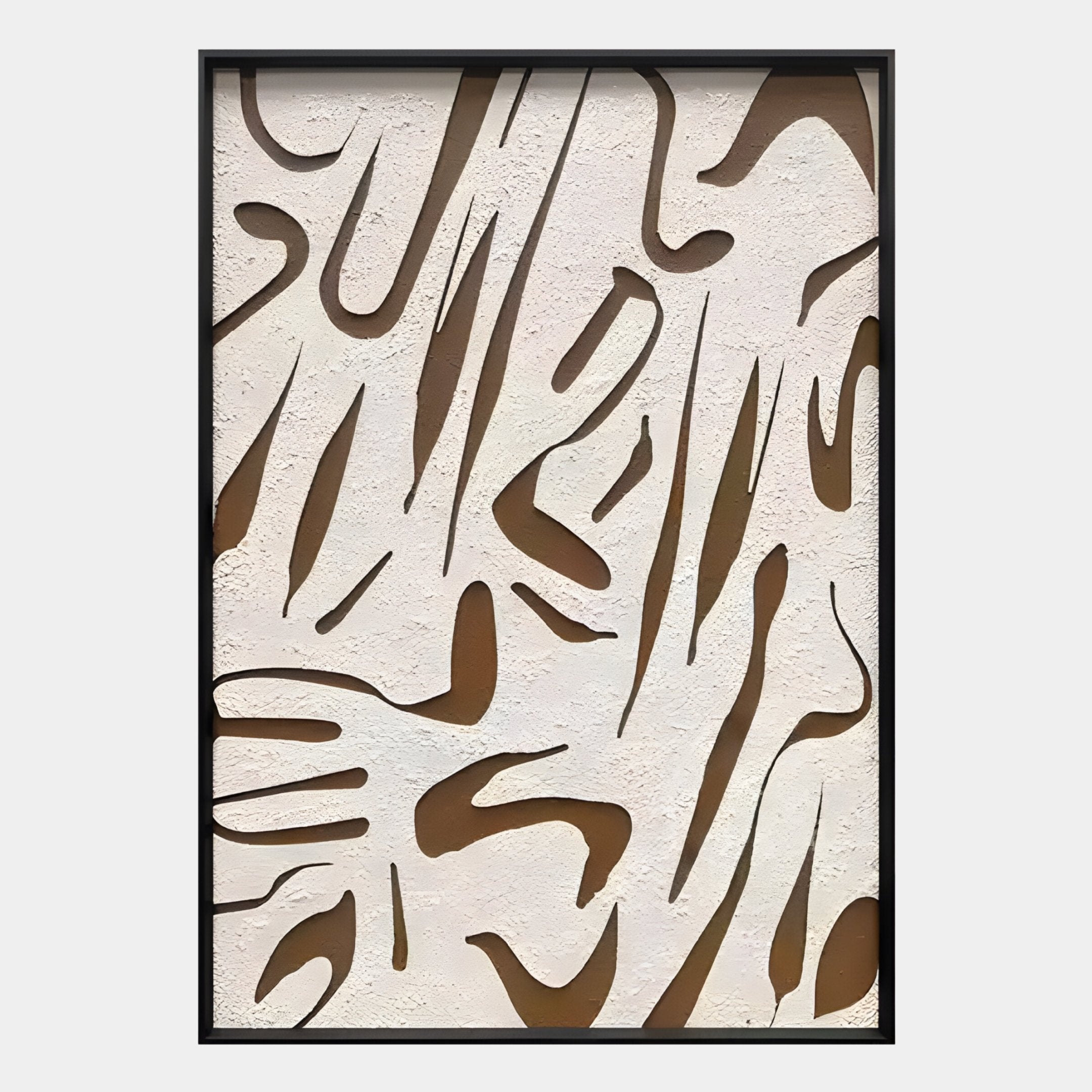 Dunari Earth Trace II Wood Carving 3D Wall Art