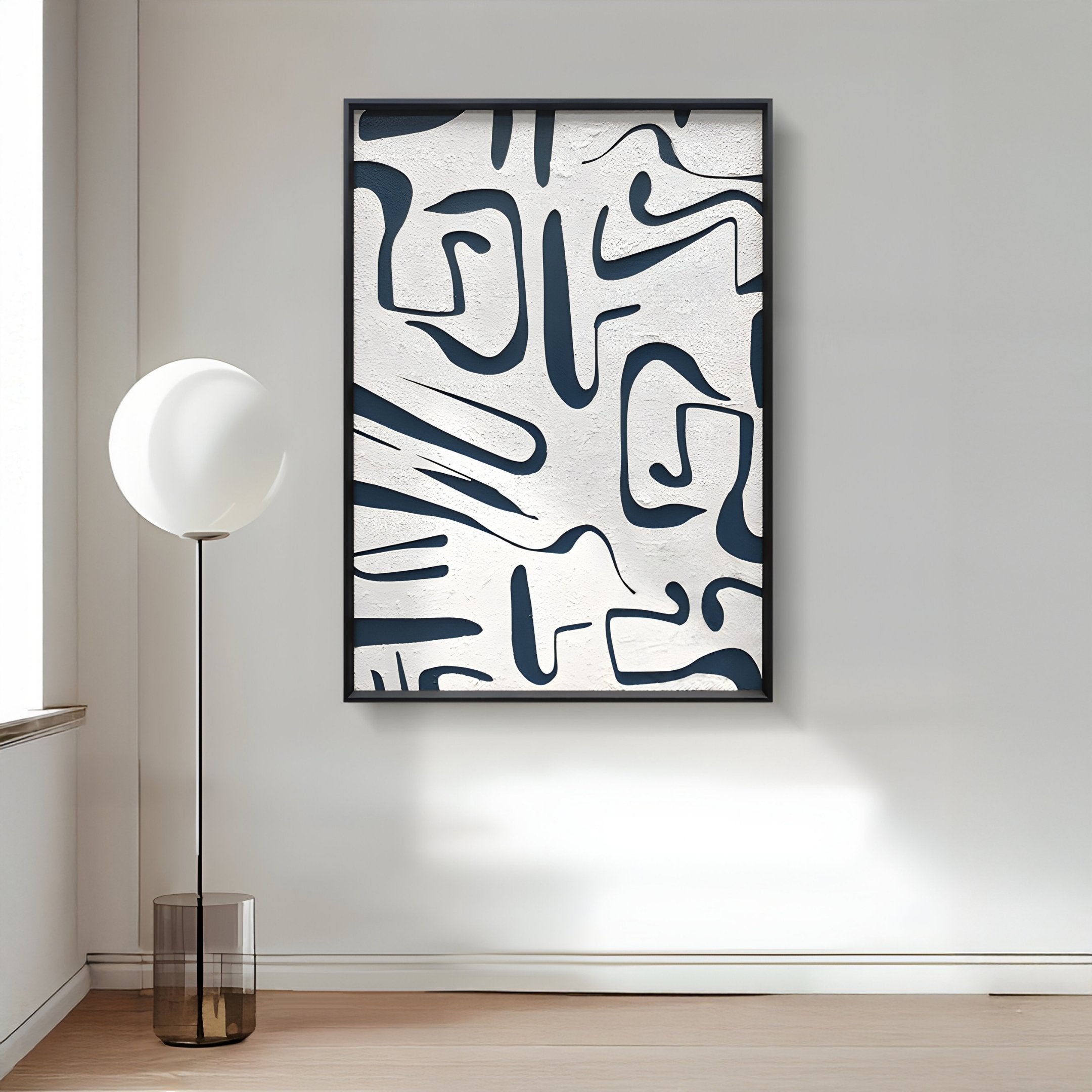Dunari Midnight Trace III Wood Carving 3D Wall Art