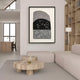 Noctara Arch Frost Monochrome Carved 3D Wall Art