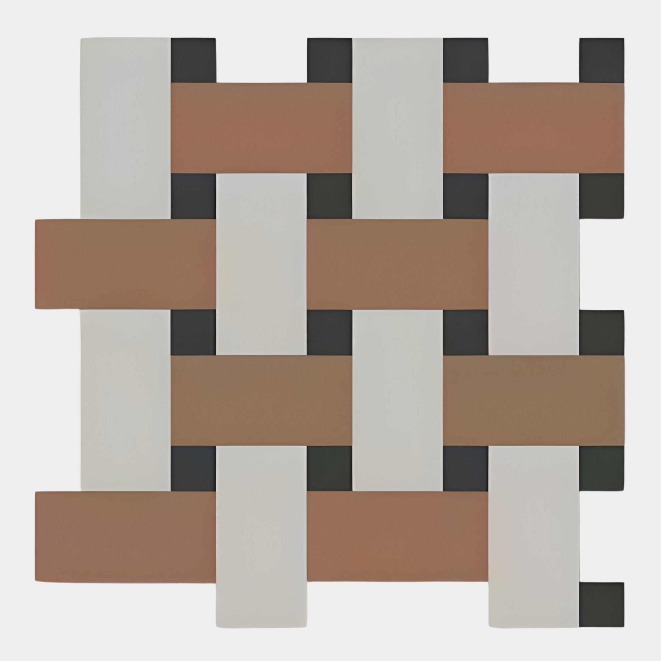 Tressel Interlock Brown Oil Painting 3D Wall Art