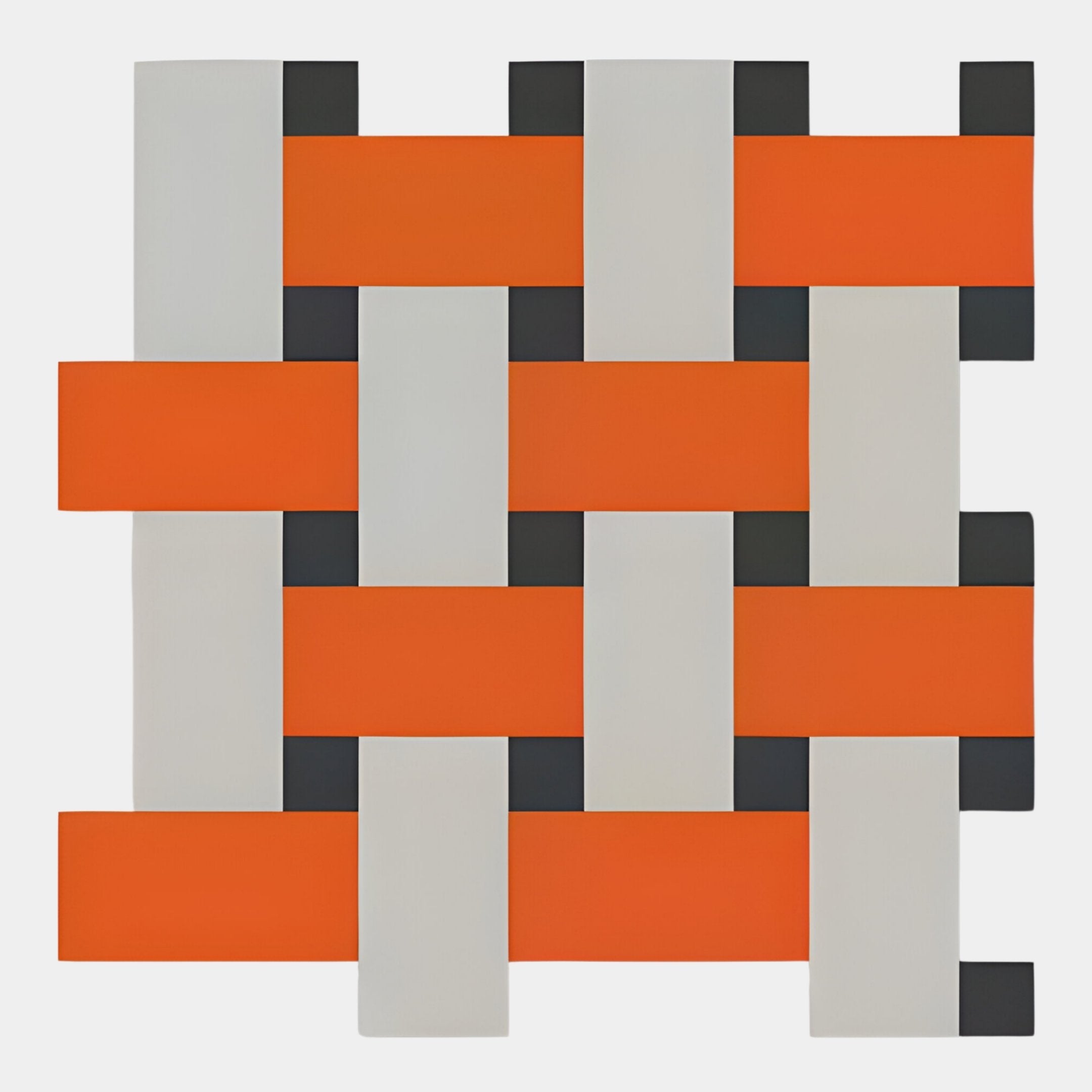 Tressel Interlock Orange Oil Painting 3D Wall Art