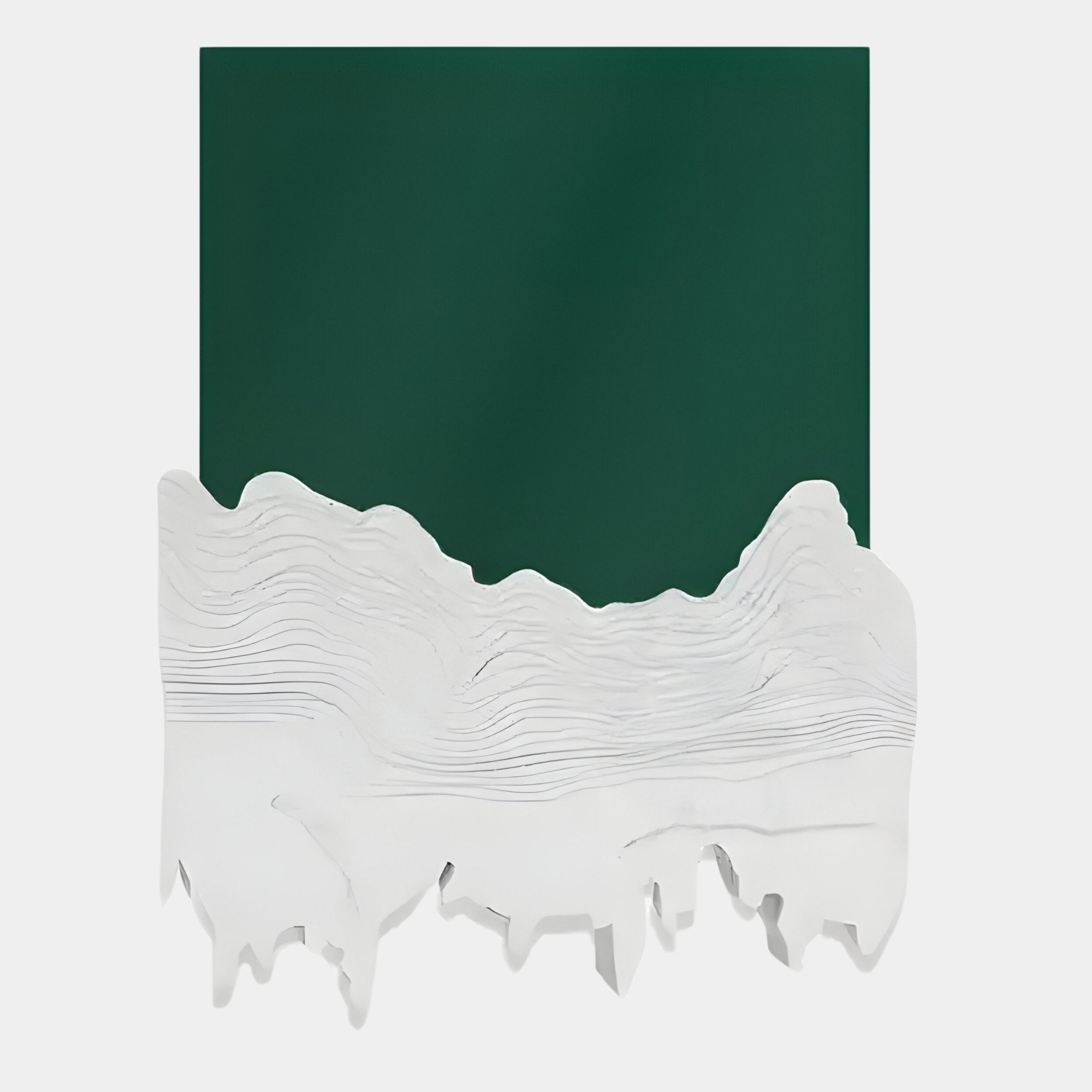Riftline Peakcut Green Wood Carving 3D Wall Art