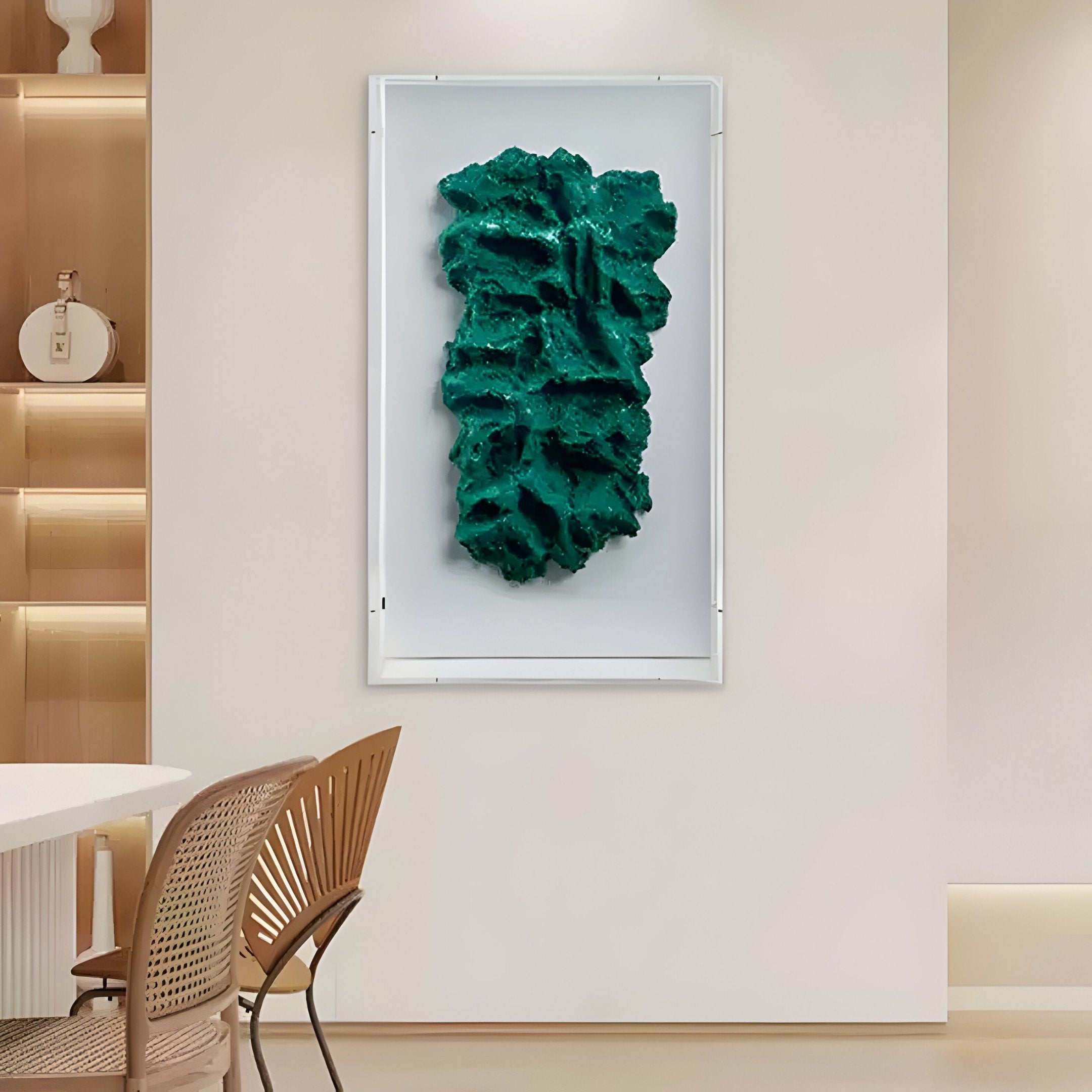 Malachra Crest II Relief Sandstone 3D Wall Art