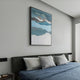 Skymelt Blue Hand-Painted Sandstone 3D Wall Art