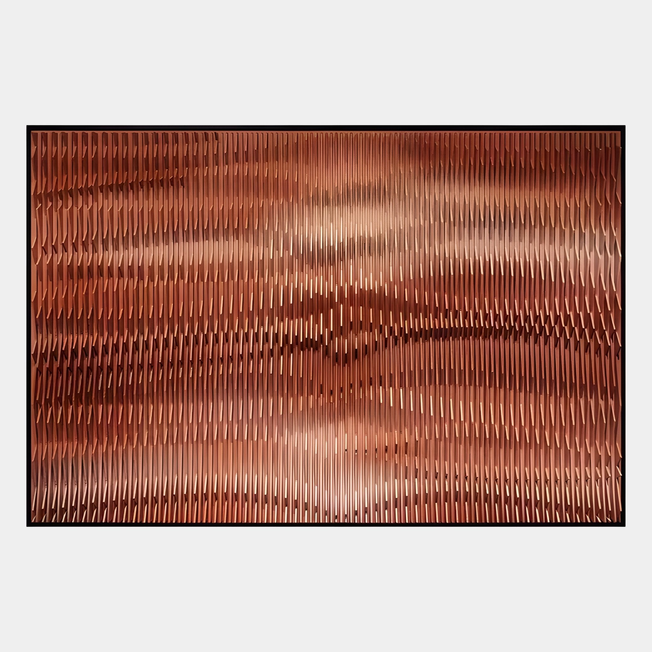 Prismetal Copper Flow Wood Carving 3D Wall Art