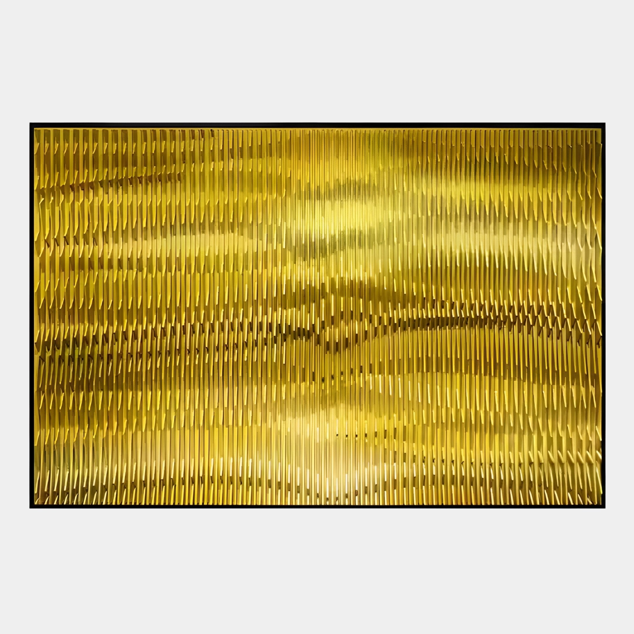 Prismetal Gold Flow Wood Carving 3D Wall Art