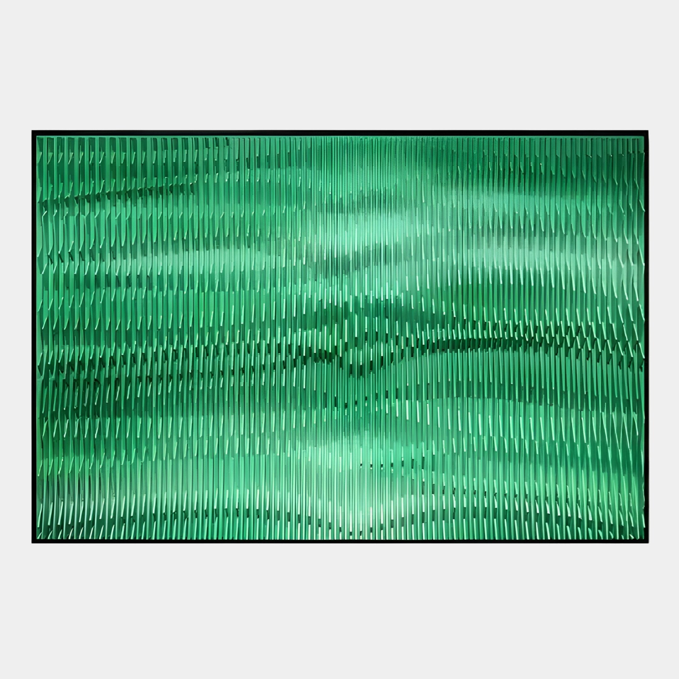 Prismetal Emerald Flow Wood Carving 3D Wall Art