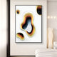 Cratera Yellow & Amber Wood Carving 3D Wall Art