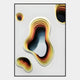 Cratera Yellow & Amber Wood Carving 3D Wall Art