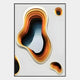 Cratera Amber & Blue Wood Carving 3D Wall Art