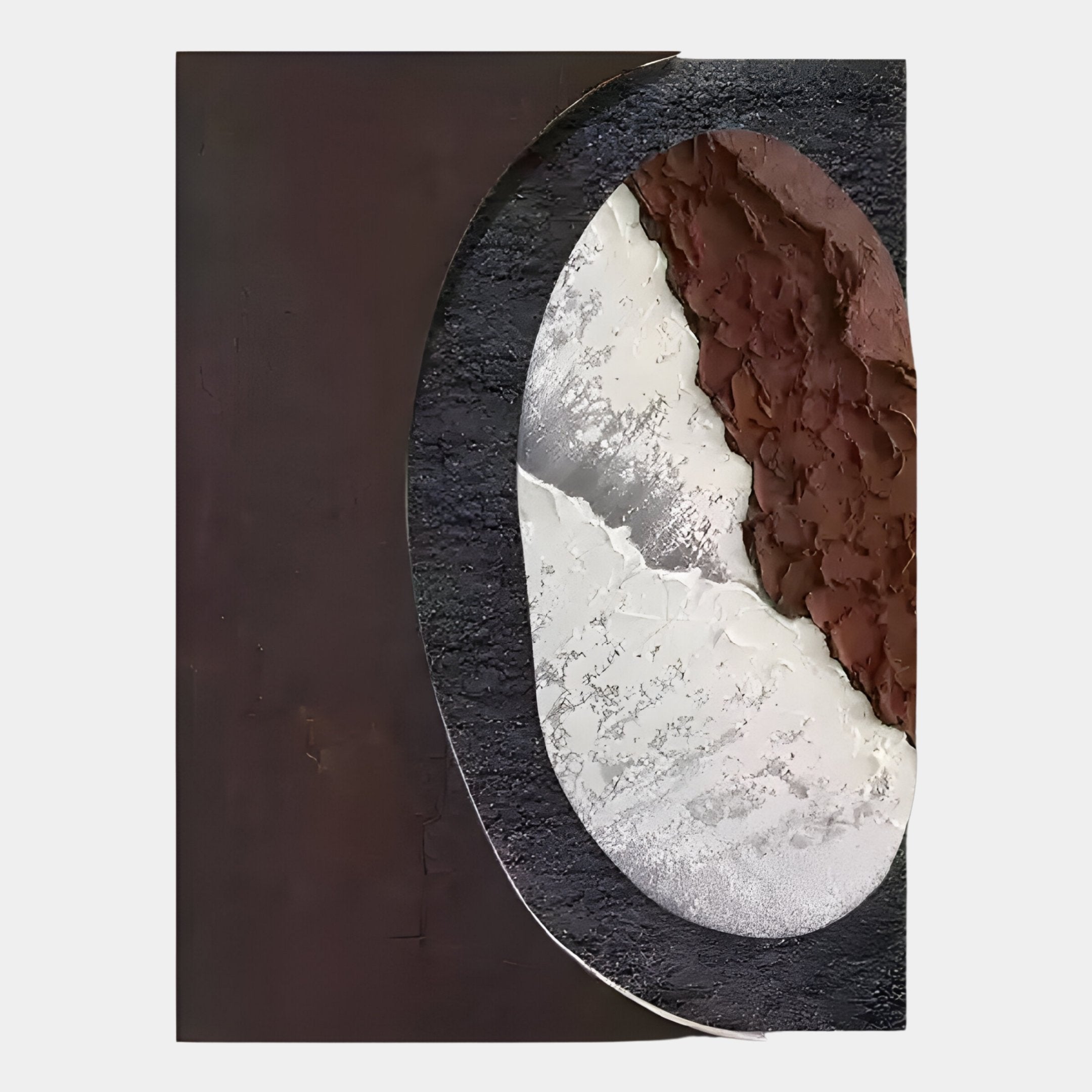 Tectra Rift Clay & Stone Textured Oil Painting 3D Wall Art