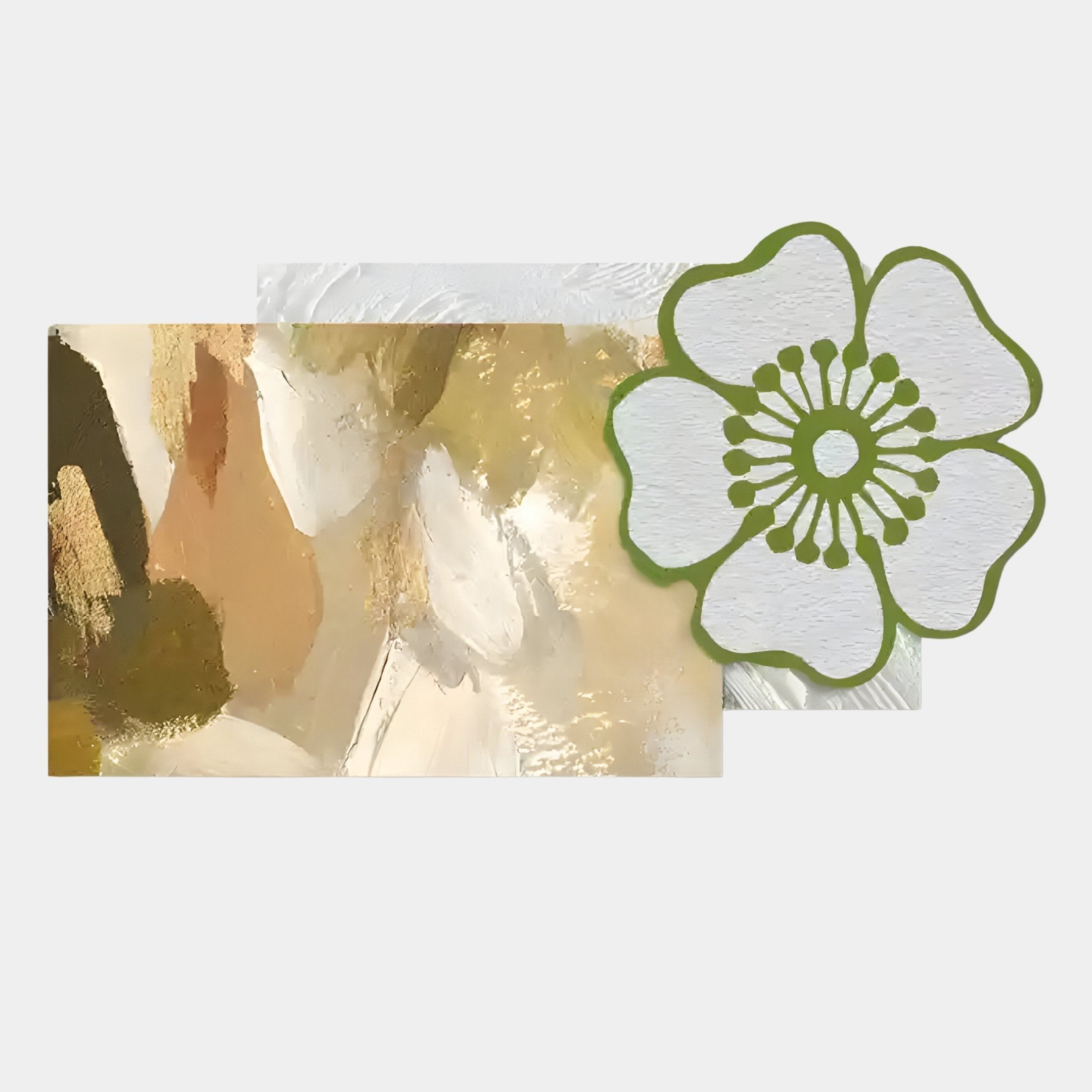 Bloomark Sandstone Floral Abstract Texture 3D Wall Art