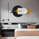 Orbitale Mustard & White Geometry Wood Carving 3D Wall Art