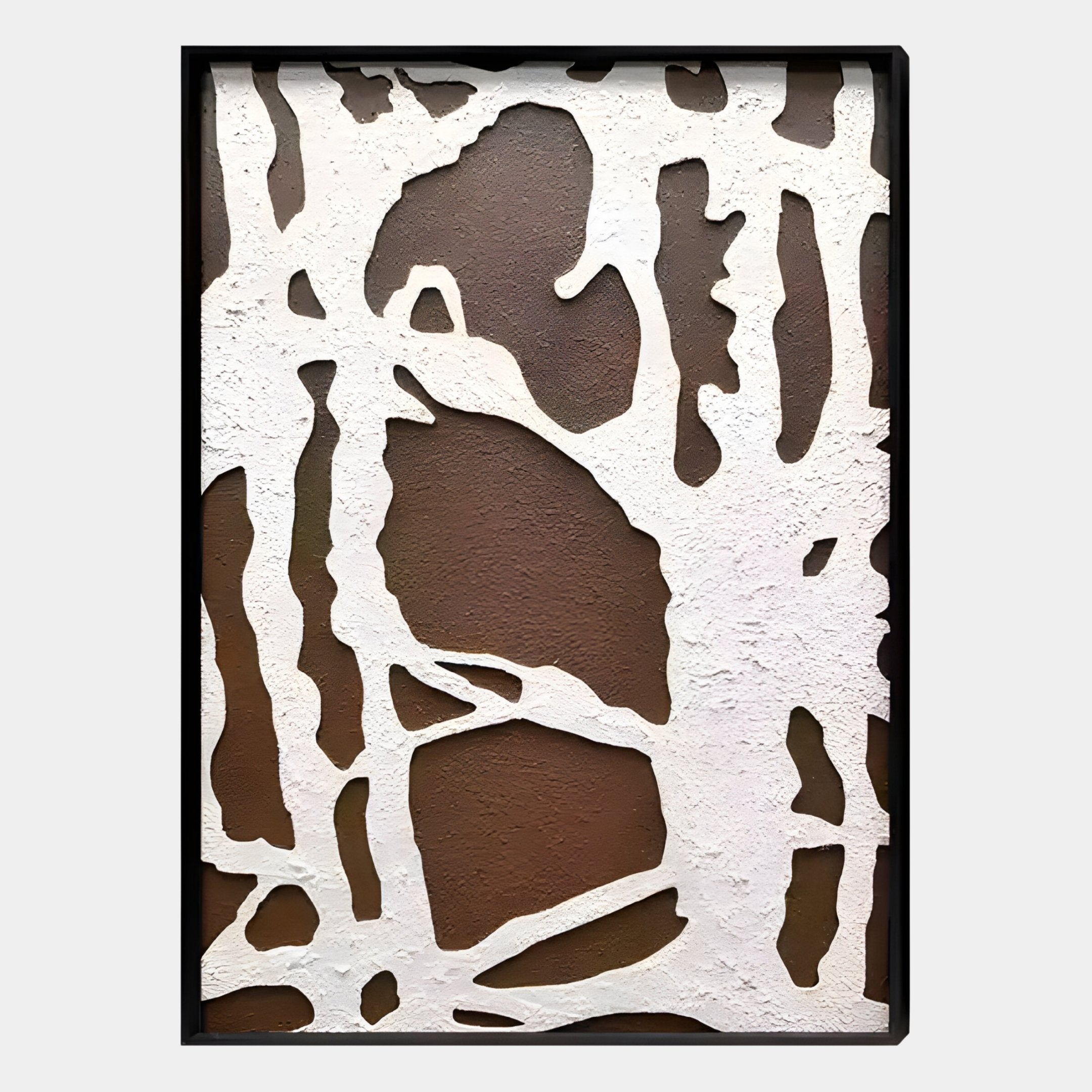 Drosan Earth Trace I Wood Carving 3D Wall Art