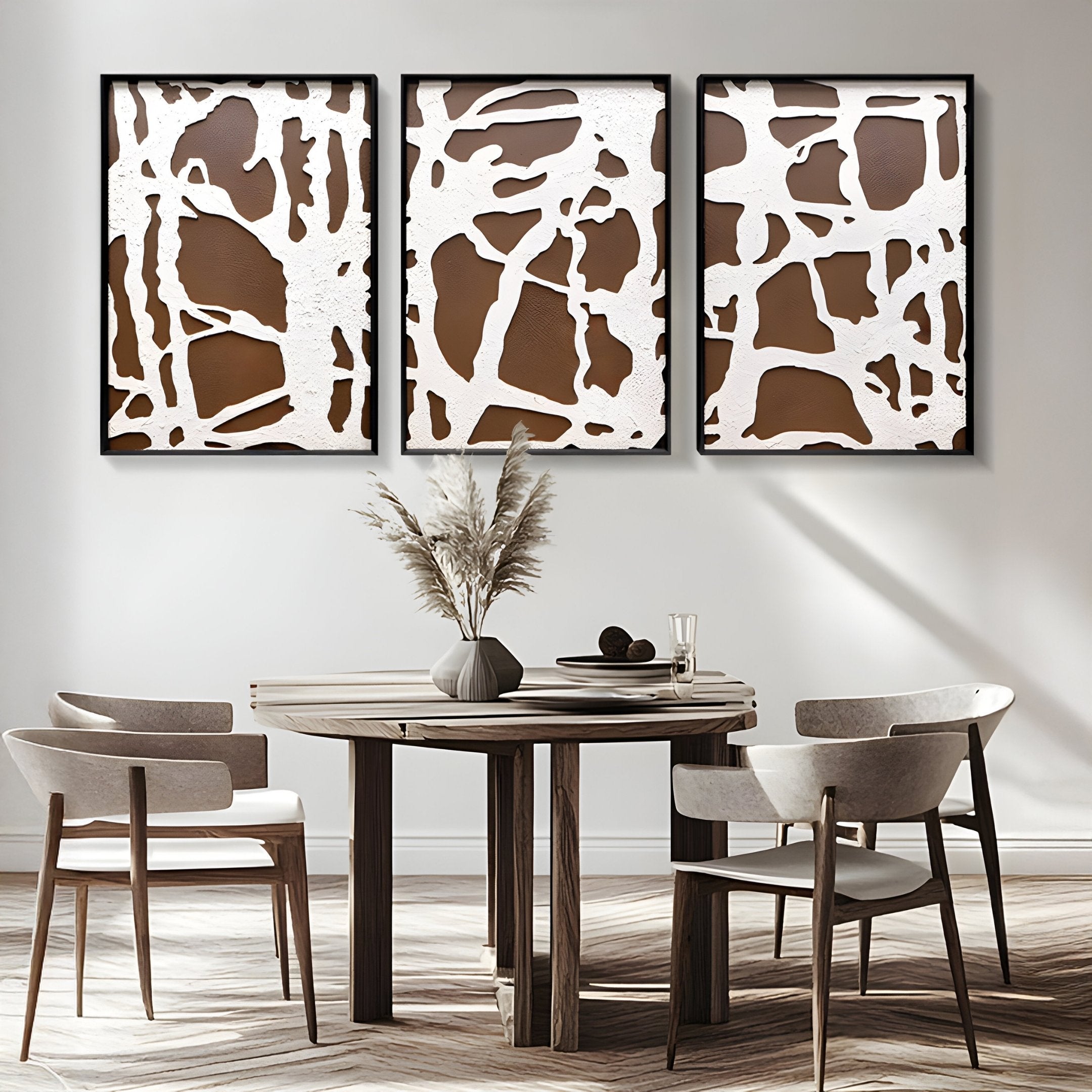 Drosan Earth Trace III Wood Carving 3D Wall Art