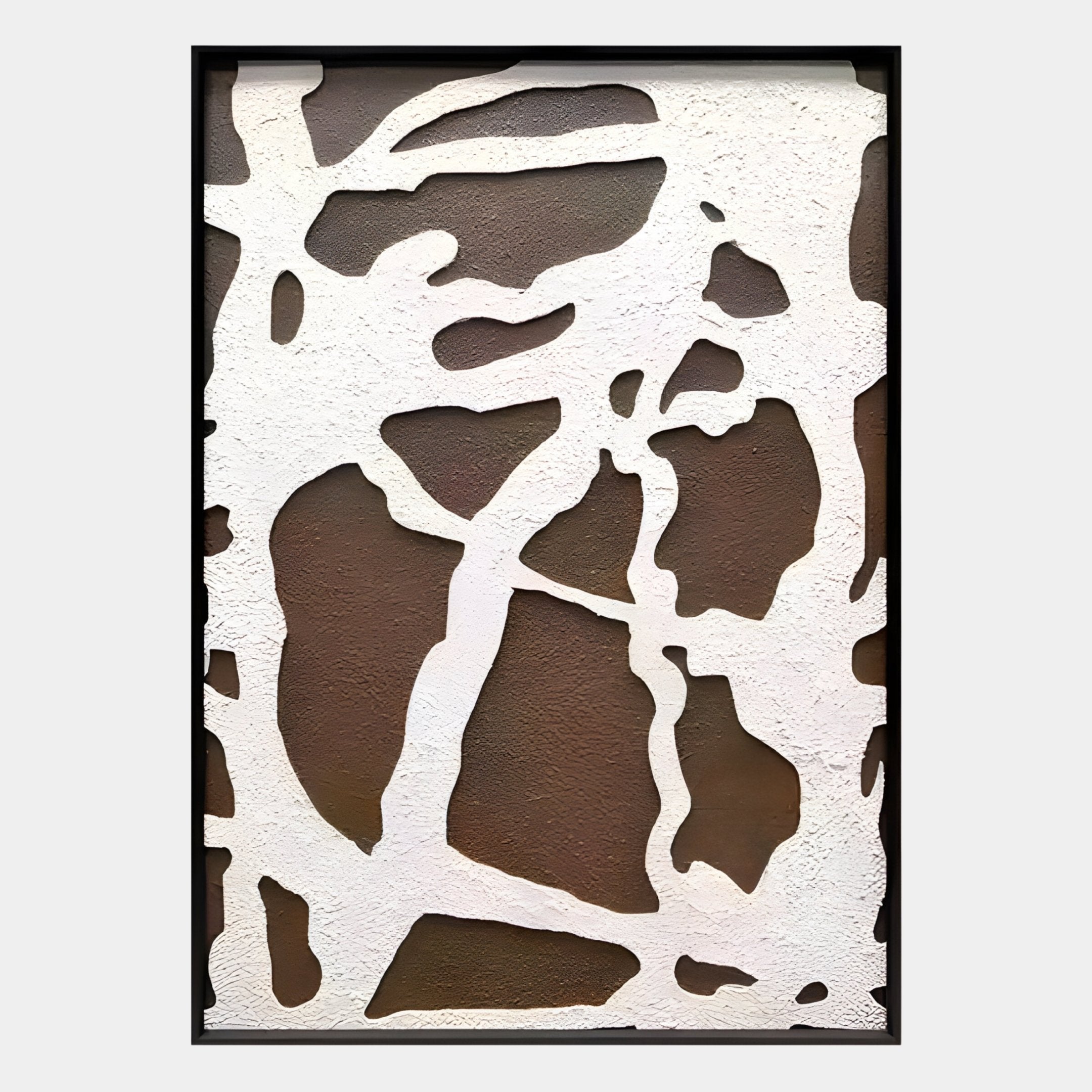 Drosan Earth Trace II Wood Carving 3D Wall Art