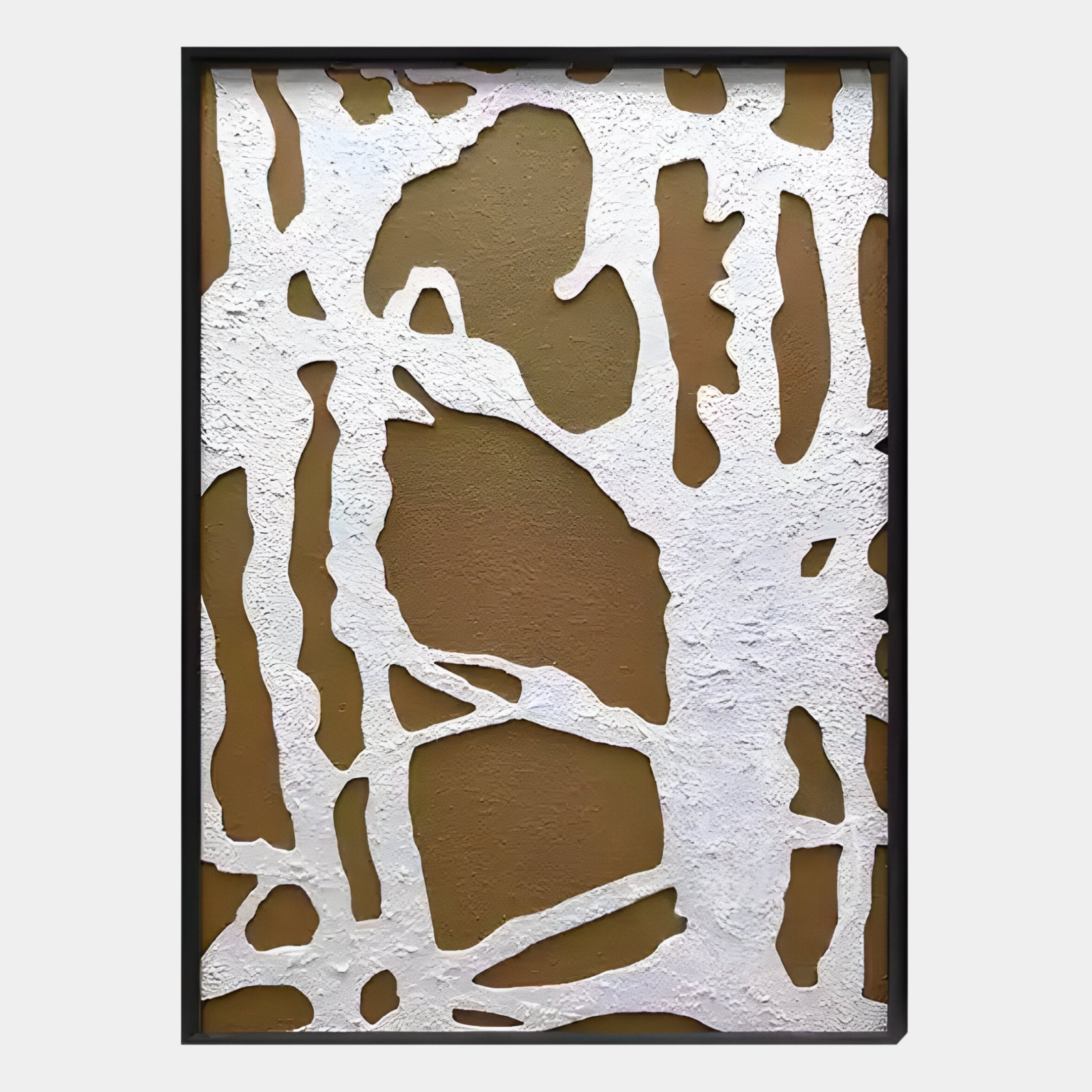 Drosan Bark Trace I Wood Carving 3D Wall Art