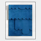 Cascala Blue Layered Wood Carving 3D Wall Art