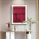 Cascala Crimson Layered Wood Carving 3D Wall Art
