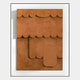 Cascala Terracotta Layered Wood Carving 3D Wall Art