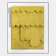 Cascala Yellow Layered Wood Carving 3D Wall Art