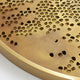 Meliora Golden Honeycomb Round Textured 3D Wall Art