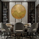 Meliora Golden Honeycomb Round Textured 3D Wall Art