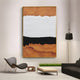 Stratisse Ochre Vertical Layered 3D Carving Wall Art