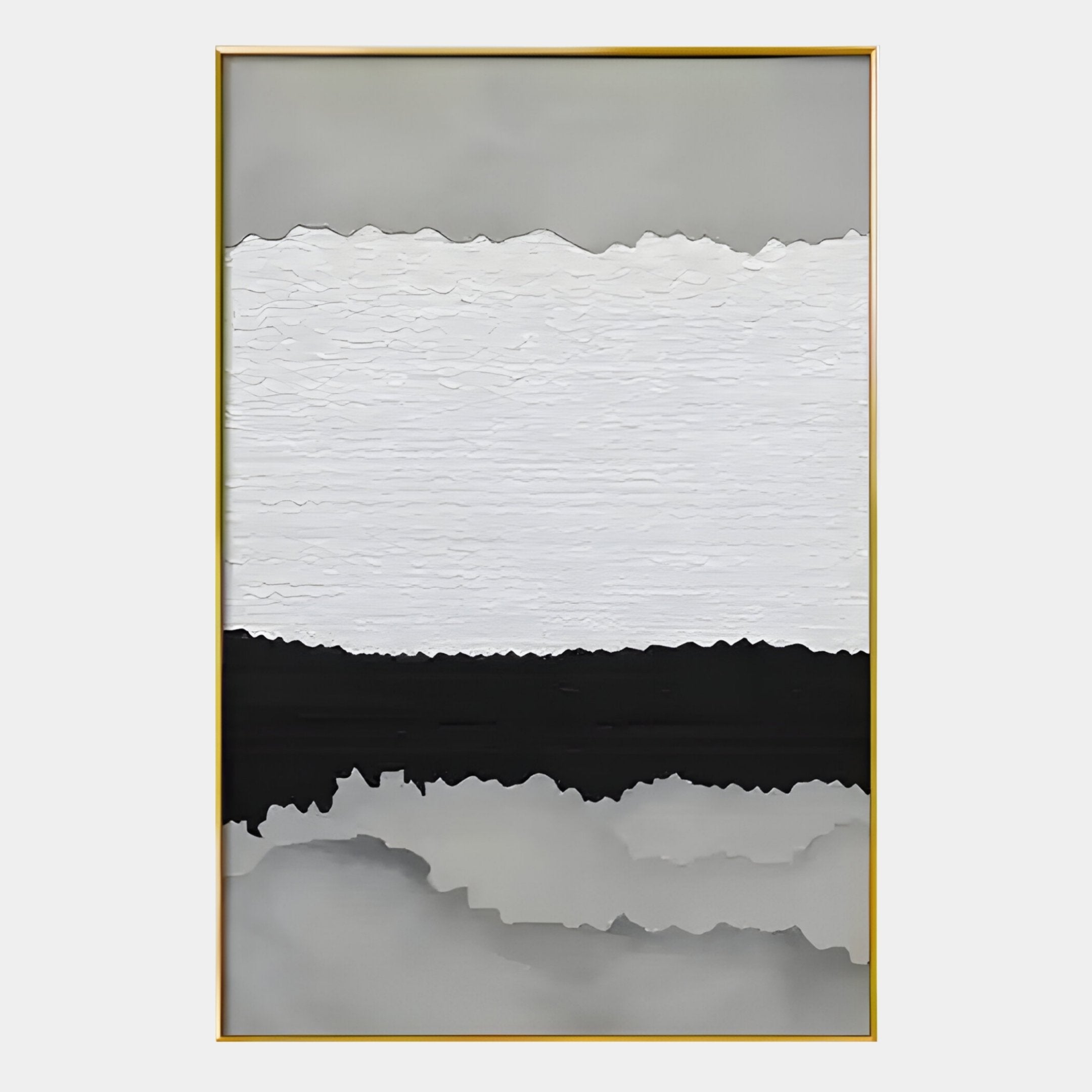 Stratisse Grey Vertical Layered 3D Carving Wall Art