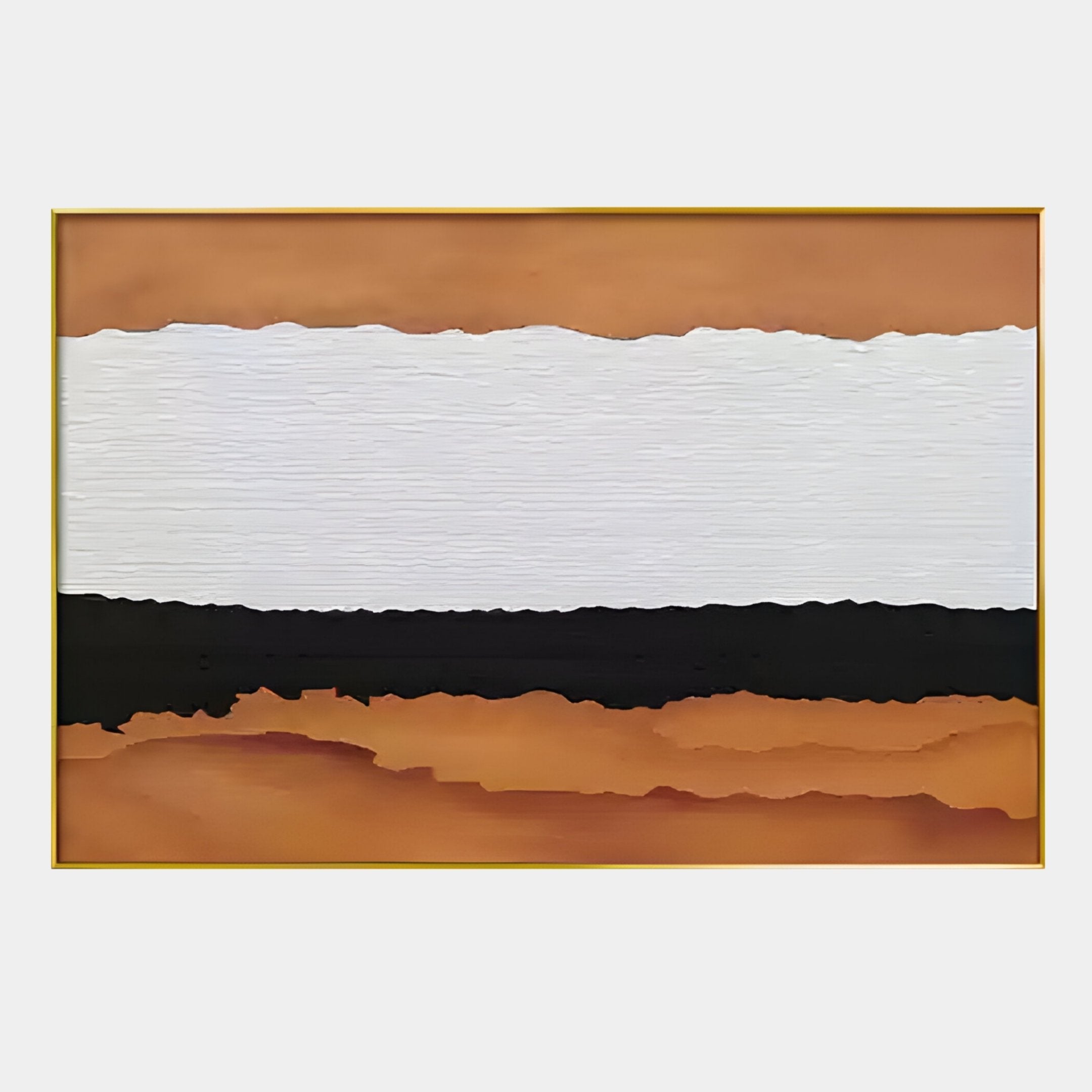 Stratisse Ochre Layered 3D Carving Wall Art