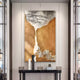 Virelai Ochre Abstract Oil Painting 3D Wall Art