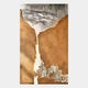 Virelai Ochre Abstract Oil Painting 3D Wall Art