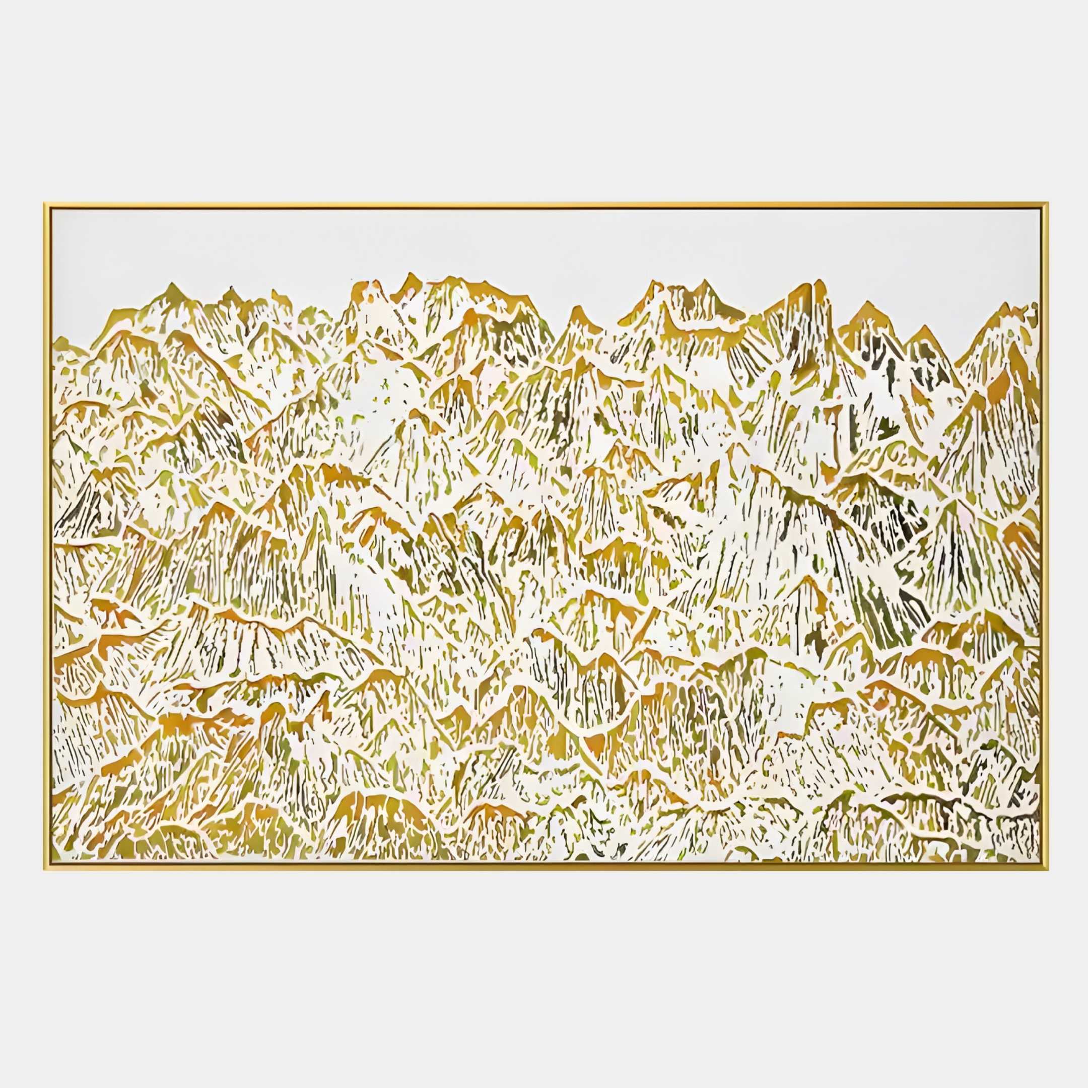 Orivetta Golden Ridge Relief 3D Wall Art