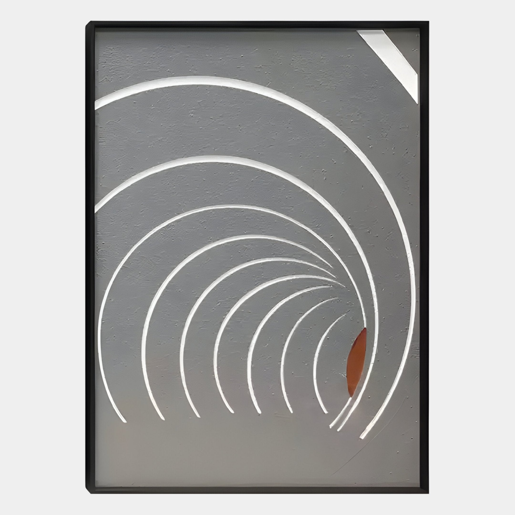 Kairo Radial Flow Grey 3D Carving Wall Art
