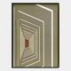 Kairo Linear Depth Olive 3D Carving Wall Art