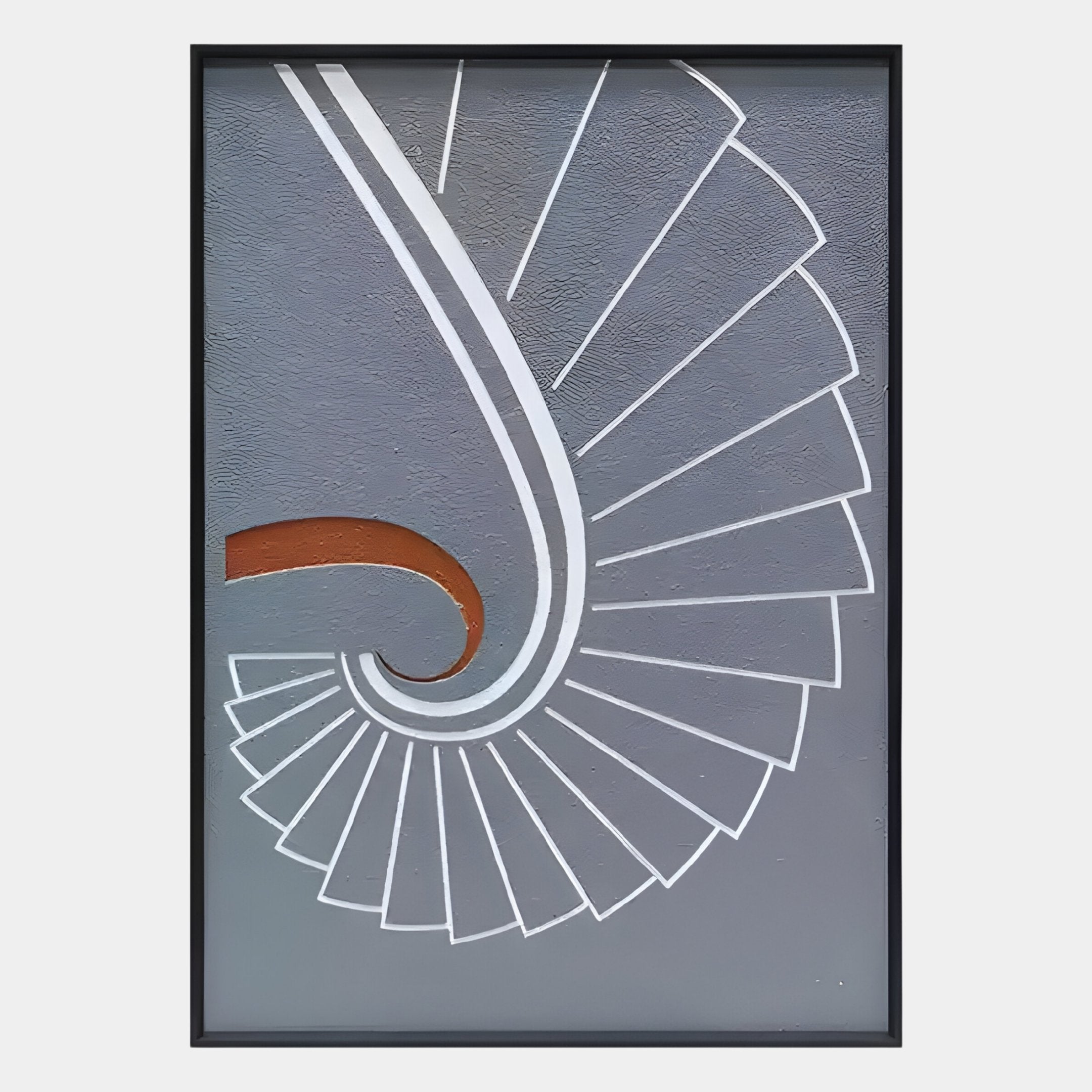 Kairo Spiral Sweep Slate 3D Carving Wall Art