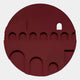 Arcuza Burgundy II Wood Carving Sandstone 3D Wall Art