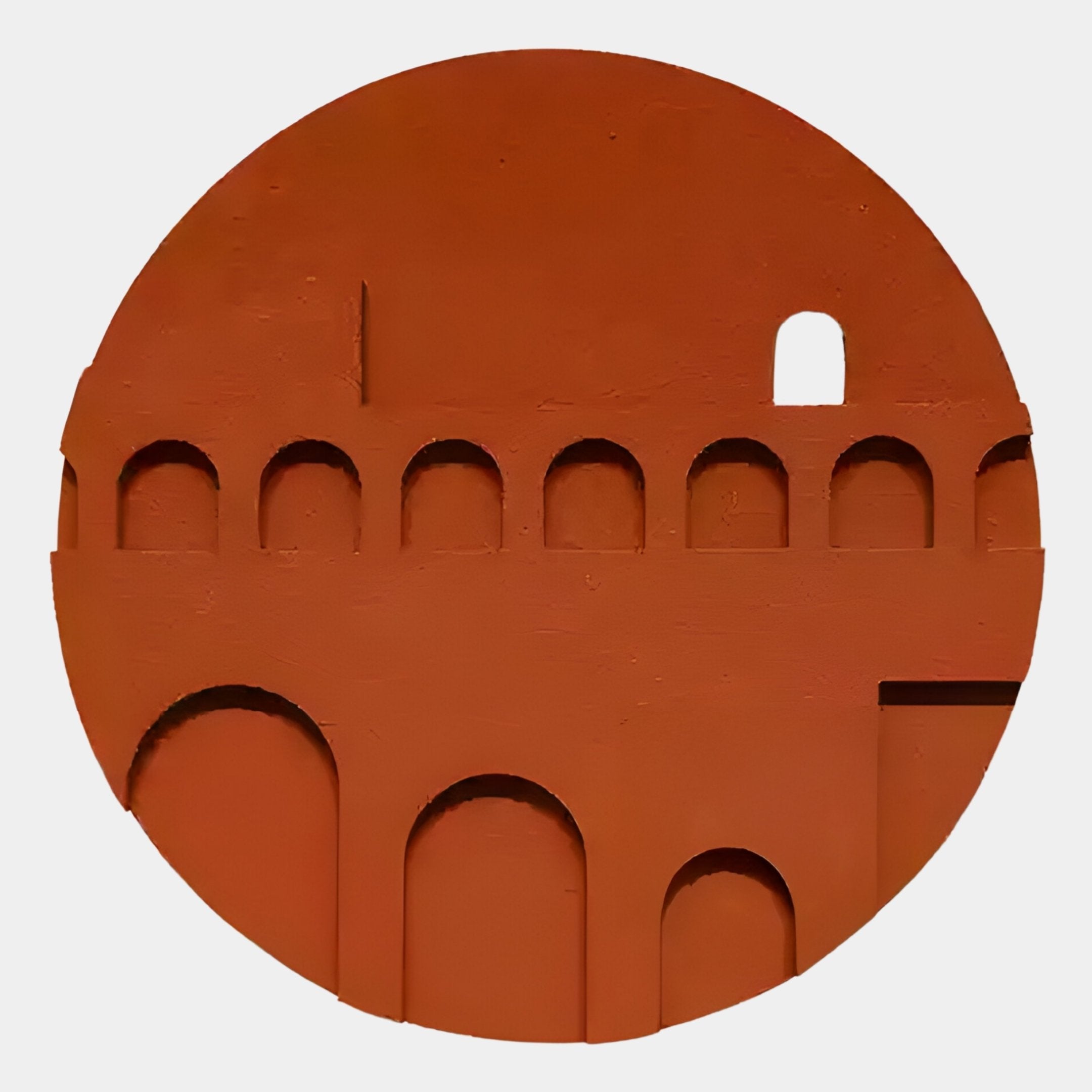Arcuza Terracotta II Wood Carving Sandstone 3D Wall Art
