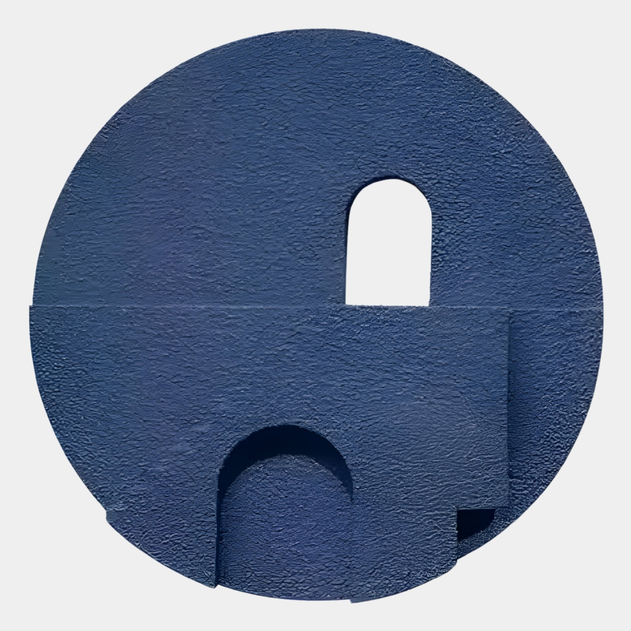 Arcuza Blue III Wood Carving Sandstone 3D Wall Art