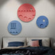 Arcuza Blue I Wood Carving Sandstone 3D Wall Art