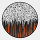 Reverie Flame Drip Round 3D Relief Wall Art